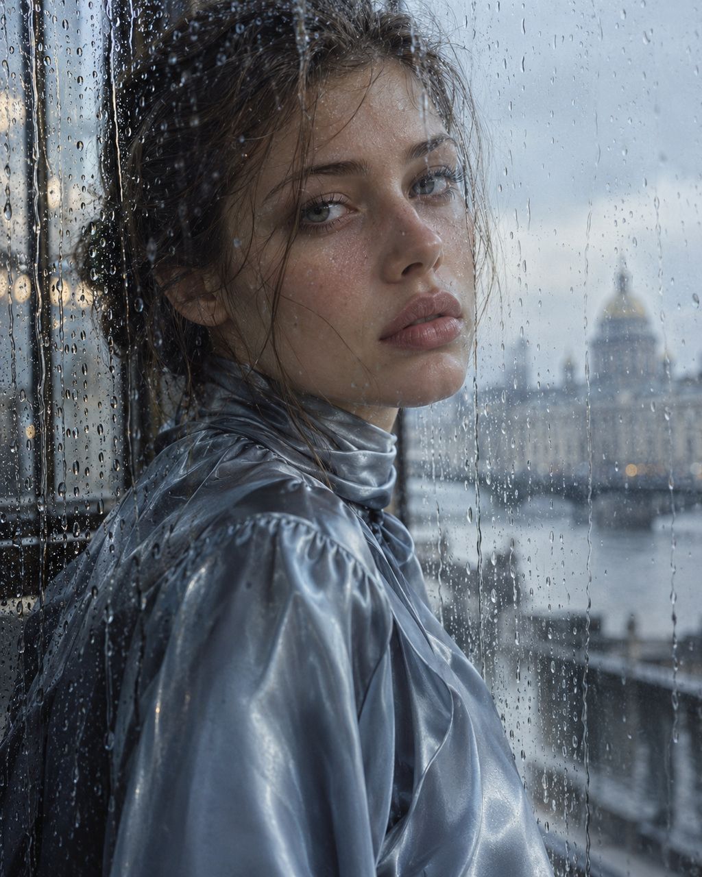 Девушка за дождливым стеклом в стиле модной фотографии 1990-х годов: фото GPT-6 Astra Medium в ChatGPT Девушка за дождливым стеклом в стиле модной фотографии 1990-х годов: фото GPT-6 Astra Medium в ChatGPT