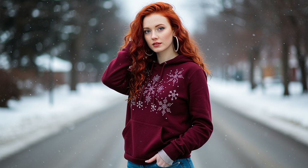 Красивая рыжеволосая девушка зимой на улице: фотосессия ИИ Freepik Красивая рыжеволосая девушка зимой на улице: фотосессия ИИ Freepik