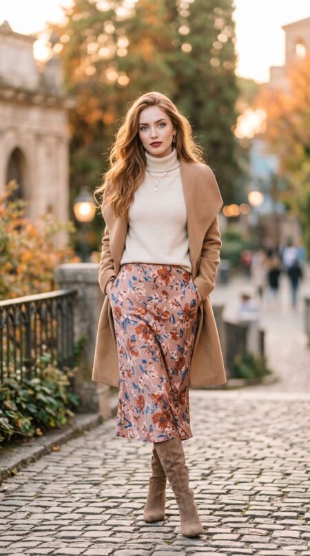 Красивая рыжеволосамя модница: фото нейросети Freepik, модель Google Nano Banana 2