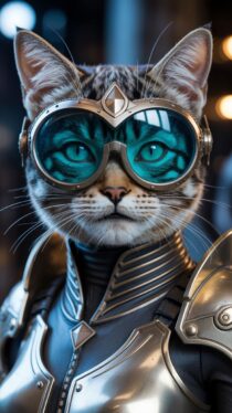 Котоматрица — фэнтези-портрет котогероя — сгенерировано нейросетью Ideogram