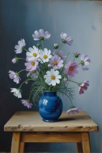 Масляный натюрморт, воссозданный нейросетью Ideogram