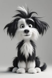 Генерируем мультяшную собаку с характером — Промпт для Leonardo.ai