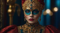 Это не фото и не живопись — это магия нейросетей: портрет с королевским макияжем — Leonardo.AI