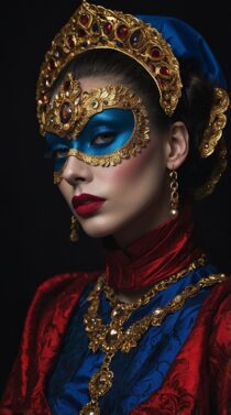 Это не фото и не живопись — это магия нейросетей: портрет с королевским макияжем — Leonardo.AI