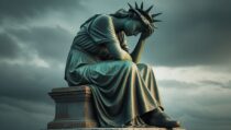 Печальная Статуя Свободы – Промпт для нейросети Leonardo.ai