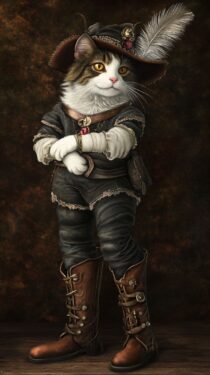 Генерация изображения «Кот в сапогах» с помощью искусственного интеллекта: Midjourney и Leonardo.ai