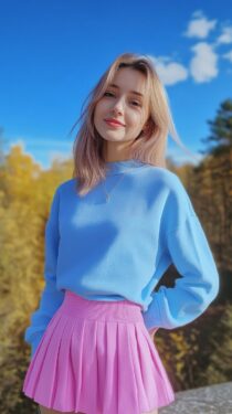 Красивые русские девушки 20 лет — Нейросеть MidJourney, 12 вертикальных фотографий