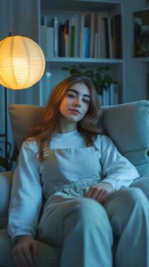 Красивые русские девушки 20 лет — Нейросеть MidJourney, 12 вертикальных фотографий