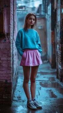 Красивые русские девушки 20 лет — Нейросеть MidJourney, 12 вертикальных фотографий