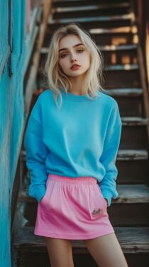 Красивые русские девушки 20 лет — Нейросеть MidJourney, 12 вертикальных фотографий