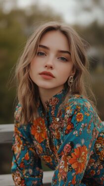 Красивые русские девушки 20 лет — Нейросеть MidJourney, 12 вертикальных фотографий