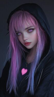 Красивые фото ИИ-девушек на экран телефона – Миджерни фото