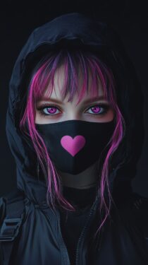 Красивые фото ИИ-девушек на экран телефона – Миджерни фото