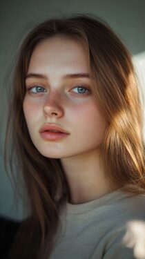 Красивые фото ИИ-девушек на экран телефона – Миджерни фото