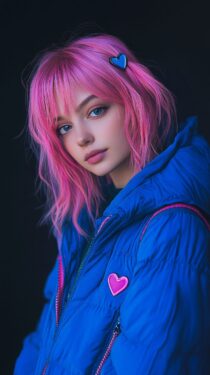 Красивые фото ИИ-девушек на экран телефона – Миджерни фото