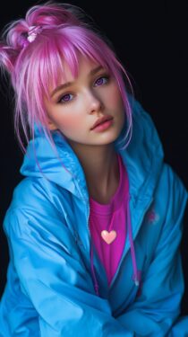 Красивые фото ИИ-девушек на экран телефона – Миджерни фото