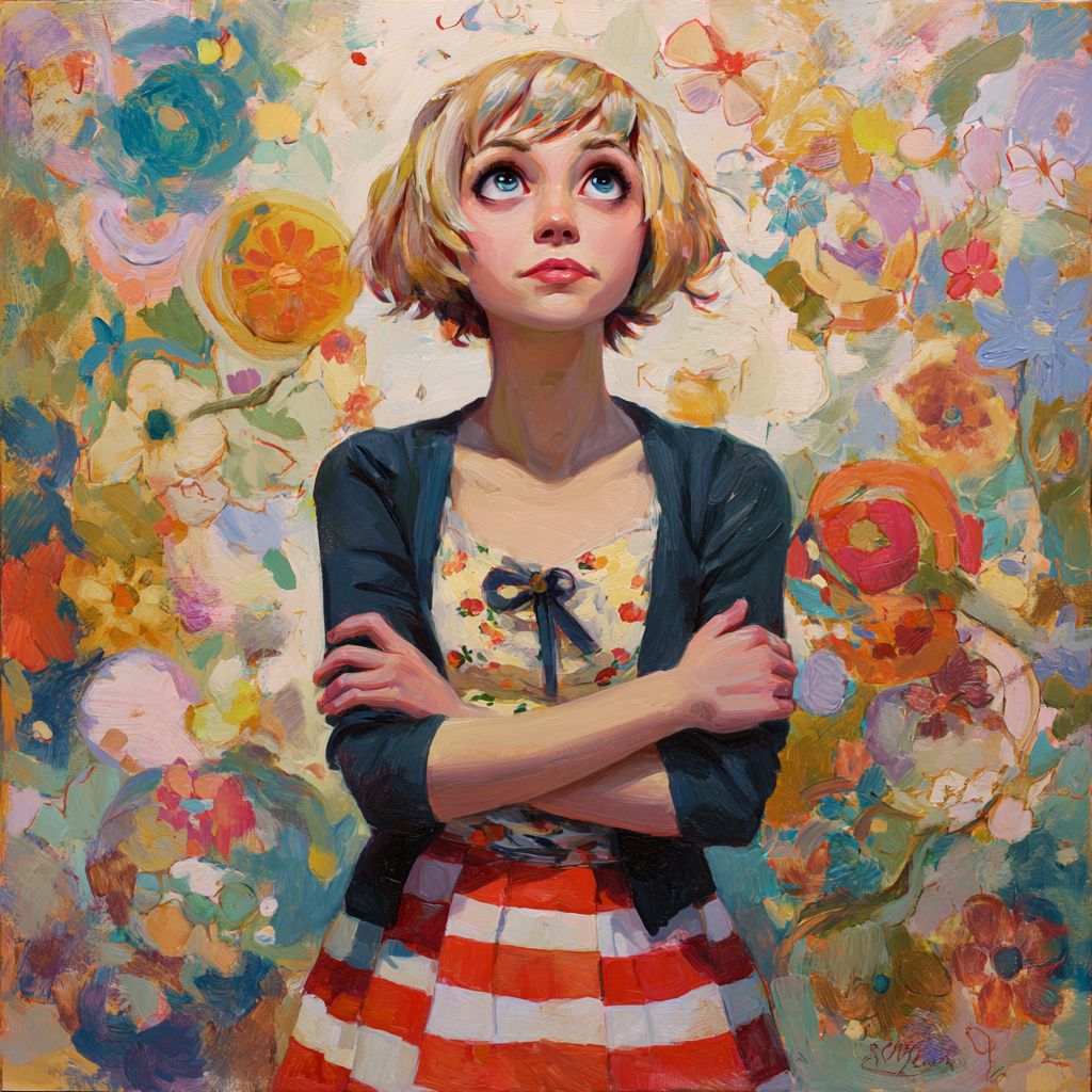 Сюрреалистичный портрет девушки с цветами: изображения MidJourney, фото+промпт Сюрреалистичный портрет девушки с цветами: изображения MidJourney, фото+промпт